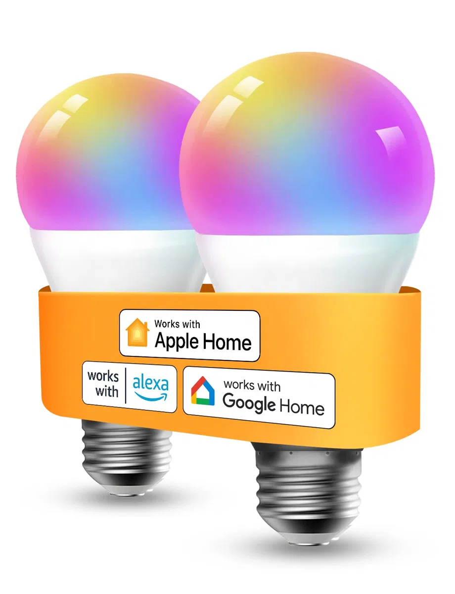 Refoss Ampoule WiFi Connectée,E27 LED Compatible avec Apple HomeKit,Alexa/Google Home,810LM,9W 2700K-6500K, RGBWW Dimmable (Équivalent 60W) avec Commande Vocale,Contrôle à Distance